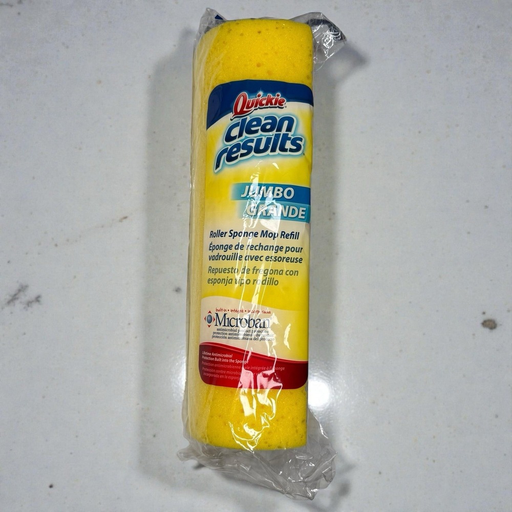 Quickie Clean‎ Result Sponge Jumbo Roller Mop Head Refill P 055CRMB 12in 055 NEW